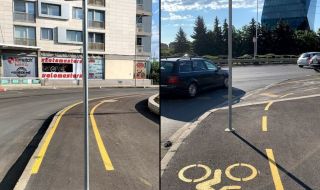 Похарчени милиони: Пътни знаци по велоалеята на бул. "България"