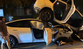 Шофьор на Tesla обвинява автопилота след катастрофа със SUV