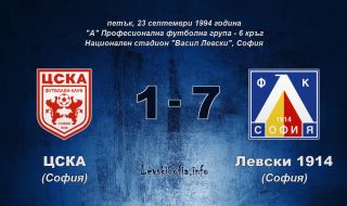 Левски припомни за рекордната победа със 7:1 над ЦСКА (ВИДЕО)