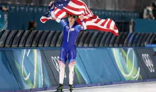 Щолц взе втора титла с олимпийски рекорд в бързото пързаляне с кънки на 500 метра