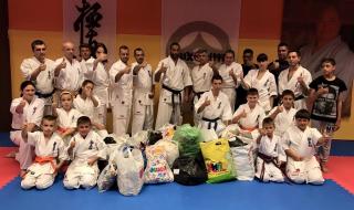 Каратисти дариха дрехи на дом за деца с ментални увреждания