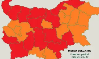 MeteoBulgaria издаде предупреждения от втора и трета степен за жега