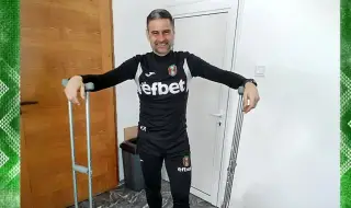 Треньорът на отбор от Втора лига счупи крак