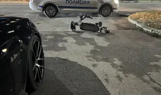 Drunk to the visor, a man crashed with a scooter 