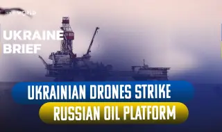 Украйна повредила три петролни платформи на Лукойл в Каспийско море