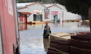 Рекордни валежи са паднали на много места в Гърция