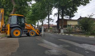 Ремонт на пътя Пловдив - Асеновград