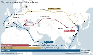 Кризата в Червено море разкрива потенциала на друг важен транспортен коридор