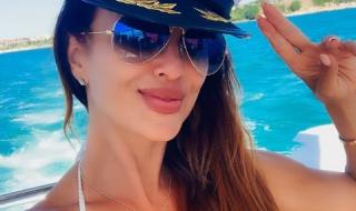 Глория отново показа силикон на плажа, но... (СНИМКИ)