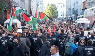 Масова пропалестинска демонстрация се провежда в Берлин