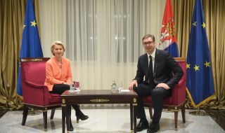 Урсула фон дер Лайен на посещение в Сърбия