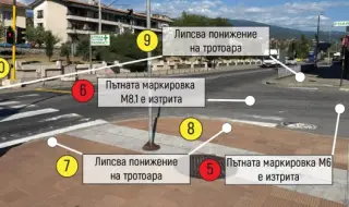 Доклад показва 16 опасни пропуска на проблемното кръстовище в Кресна