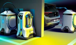 Робот от VW зарежда електромобили