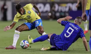 Бразилия победи Хърватия с контрола, Игор Тиаго с дебютен гол