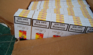 Рекордна контрабандна на цигари заловиха на Кулата