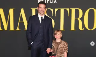 Дебют на червения килим на дъщерята на Брадли Купър и Ирина Шейк на премиерата на "Маестрото"