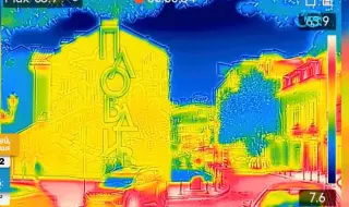 Термокамери отчетоха температура от 70° около сградите в градовете у нас