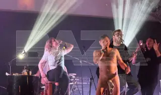 Арестуваха руски рокаджия, излязъл гол на сцената с чорап върху пениса ВИДЕО