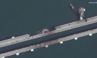 Ето как изглежда взривеният Кримски мост днес (сателитни снимки)