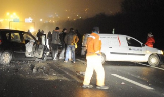 Верижна катастрофа на сръбска магистрала