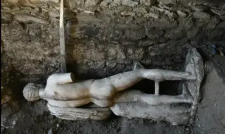 Археолози откриха 2000-годишна статуя на Хермес в канализацията на Хераклея Синтика