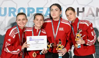 Българският отбор на сабя стана европейски шампион за жени до 23 години 