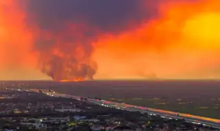 Large wildfire rages near Miami VIDEO 