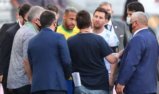 Огромен скандал: Прекратиха мача Бразилия - Аржентина заради COVID-19 