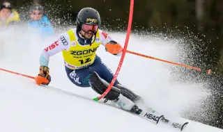 Алберт Попов отпадна в първия манш във Венген