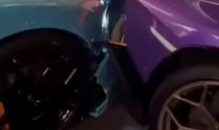 Паркинг служител блъсна две редки Lamborghini-та (ВИДЕО)