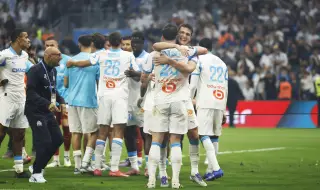 Марсилия триумфира с късен обрат срещу Страсбург и оглави Лига 1