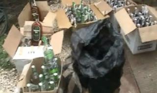 Откриха близо 1 тон нелегален алкохол в Пловдивско