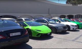 Колите от наказателния паркинг в Монако (ВИДЕО)