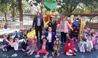 Нови три детски площадки в ДГ „Весела“ на район „Северен“