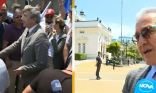 Депутати на ДПС отидоха при протестиращите