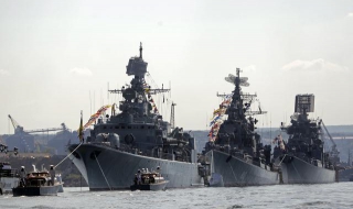 Руски военноморски маневри в Средиземно море