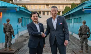 Пийт Хегсет посети демилитаризираната зона между двете Кореи