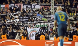 Намушкали с нож фенове на Юве преди мача с Лацио