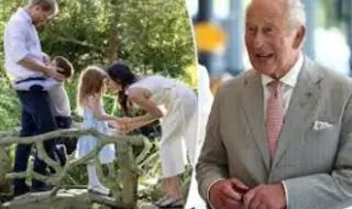 King Charles meets Harry, Meghan and children