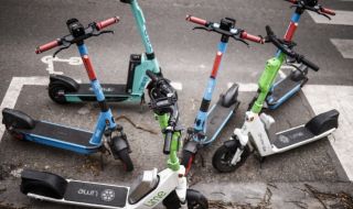 Париж прогони споделените eлeĸтpичecĸи тротинетки