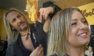 Ето така се подстригва жена! (ВИДЕО)