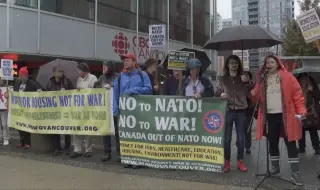 Protest rally against NATO summit held in Washington 