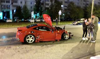 Ferrari отнесе дрифтиращо BMW (ВИДЕО)