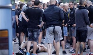 Грозни сцени в София: Бой между полиция и фенове на Ботев Пд