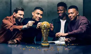 Меси, Роналдо, Мбапе и Вини се събраха в рекламен клип преди Мондиал 2026