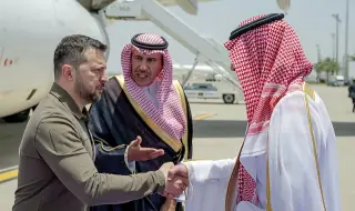 На високо равнище! Володимир Зеленски се срещна със саудитския престолонаследник Мохамед бин Салман
