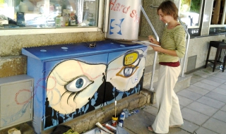 Изрисуваха улица „Раковски” в София