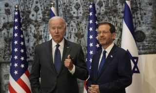 Байдън беше радушно приет от израелския президент