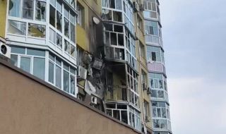 Дрон се разби в жилищна сграда във Воронеж