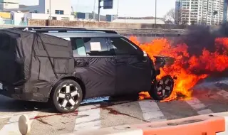 Прототип на новото Santa Fe се запали по време на тестове